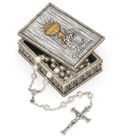 First Holy Communion Keepsake Box / Rosary Holder