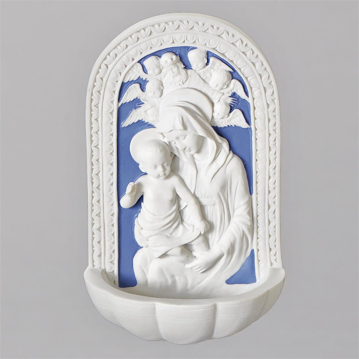 6" Madonna and Child Holy Water Font