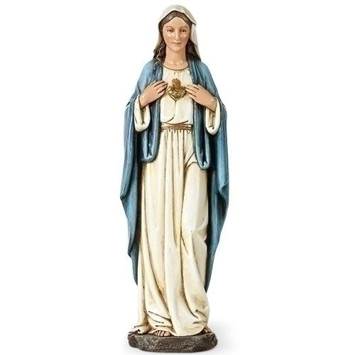 Immaculate Heart of Mary Statue - 9.7"