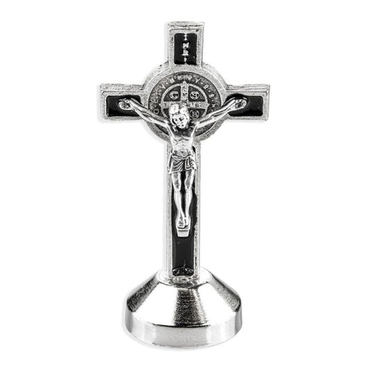 St. Benedict Standing Auto Crucifix - 2 1/2"