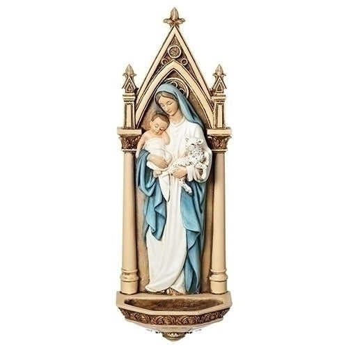 Mary with Child Water Font, Renaissance Collection - 7.75