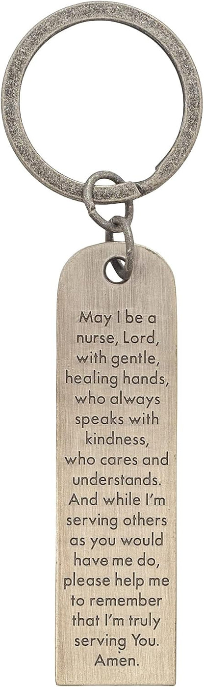 Nurse Keychain with Prayer