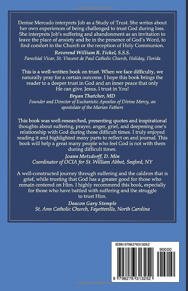 In His Hands: A Study of Trust and the Book of Job - by Denise Mercado (Signed Copy)