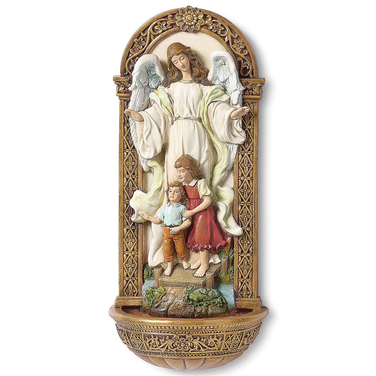 7.25" Guardian Angel Holy Water Font