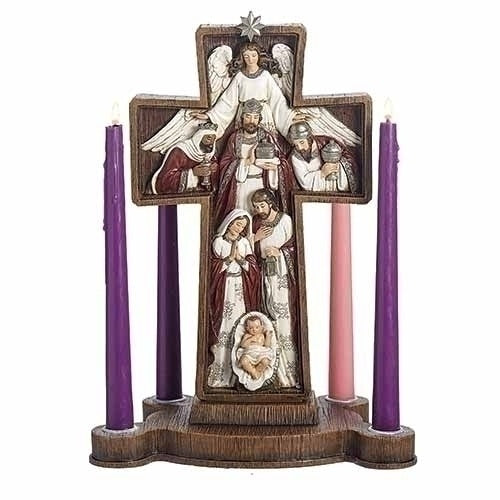 Advent Candle Cross