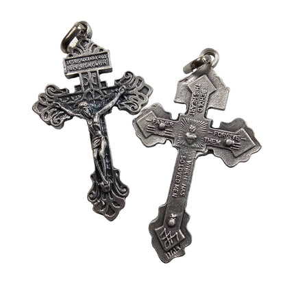 Pardon Crucifix, Silver-tone Medal - #8808