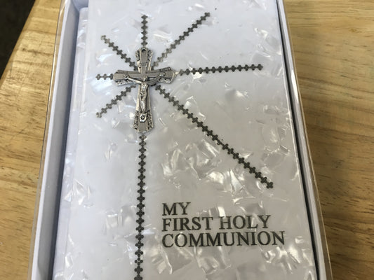 White First Communion Missal Book