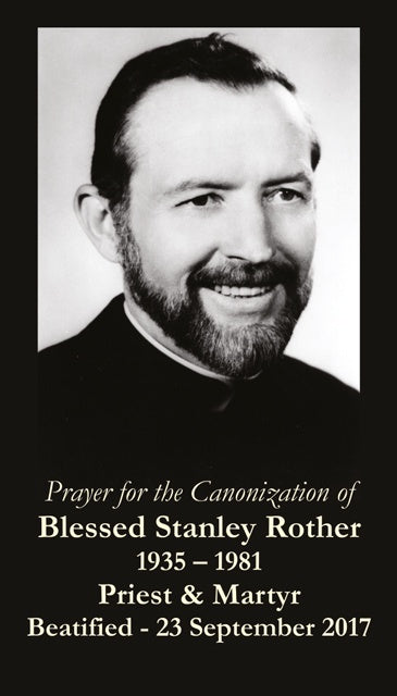 Blessed Stanley Rother Holy Card - Prayer For the Canonization