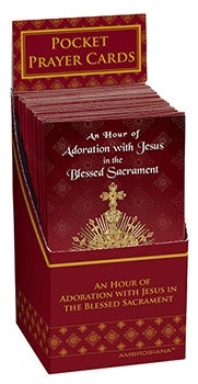 Trifold Prayer Card - An hour of Adoration with Jesus in the Blessed Sacrament