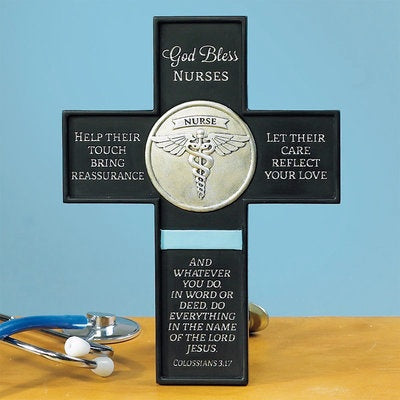 God Bless Nurses - Cross