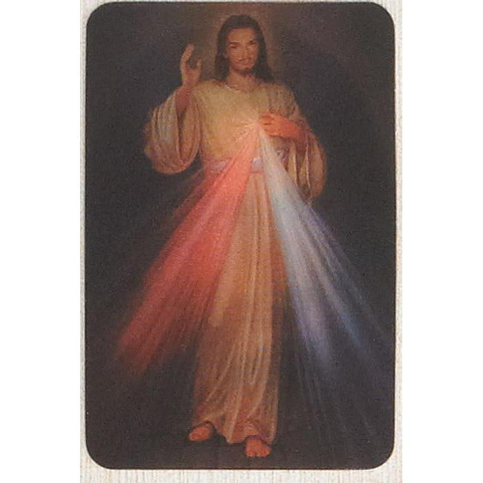 Divine Mercy - Holographic 3D Card