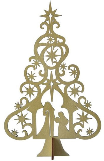 Nativity Christmas Tree Tabletop Stand