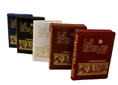 La Biblia Latinoamérica de Lujo, Letra Grande, Imitación piel, Cierre e Índice