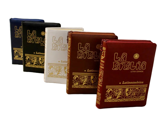 La Biblia Latinoamérica de Lujo, Letra Grande, Imitación piel, Cierre e Índice