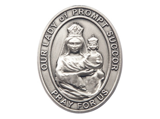 Our Lady of Prompt Succor Visor Clip