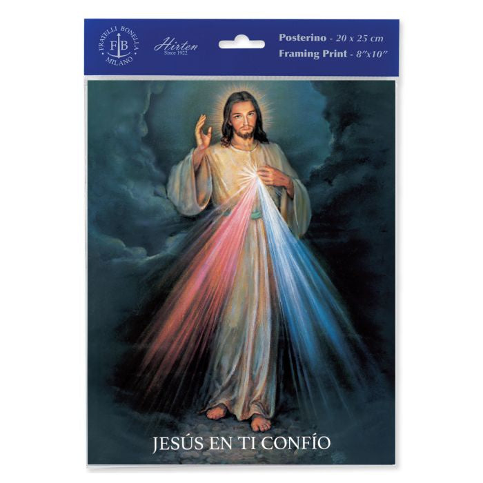 Divine Mercy 8 x 10" Poster SPANISH PRINT