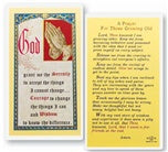 PRAYER FOR THOSE GROWING OLD HOLY CARD