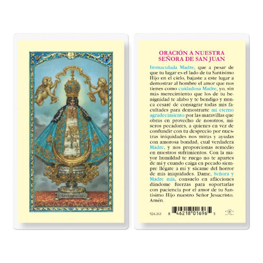 Nuestra Senora de San Juan Holy Card
