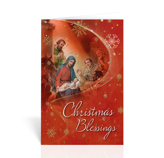 Nativity Christmas Blessings - Greeting Card