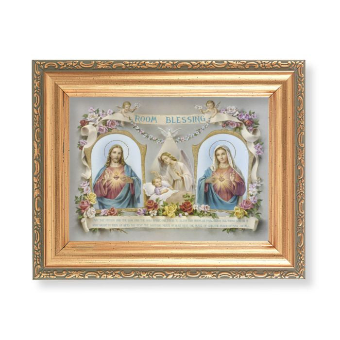 Sacred Hearts Baby's Room Blessing Frame