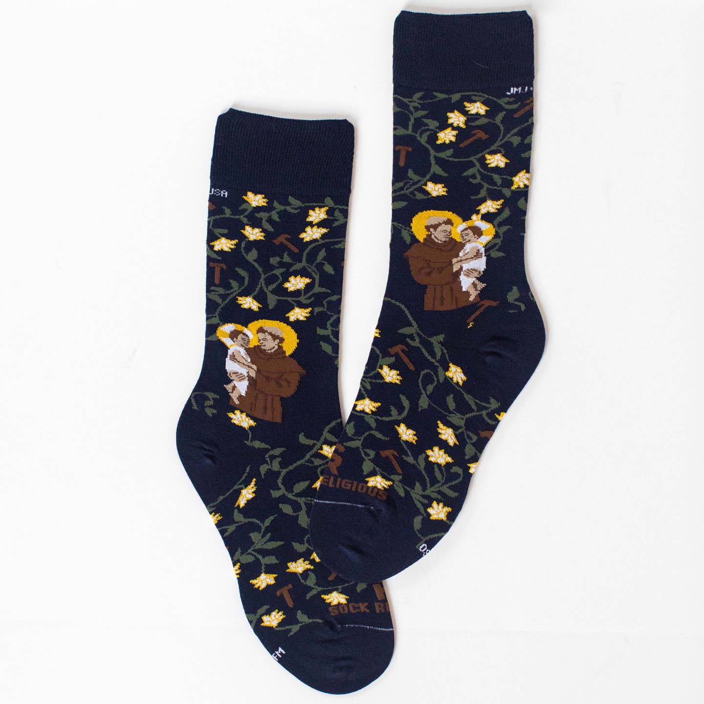 Religious Themed Socks, Kids-Adult Size (Many Variants)