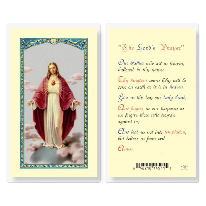 The Lord's Prayer/ Our Father Prayer Holy Card