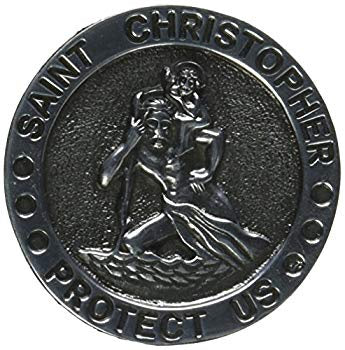 St. Christopher Protect Us - Large - Visor Clip