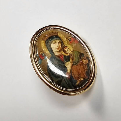 Holy Icons - Gold Tone Lapel Pin