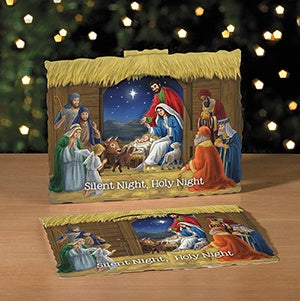 Silent Night 3D Christmas Nativity Scene