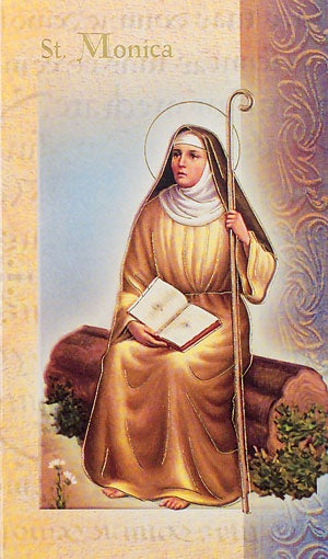 St. Monica Biography and Devotional Prayer Folder