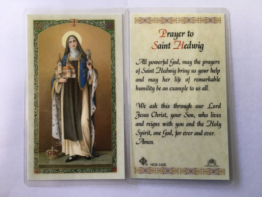 St. Hedwig Holy Card