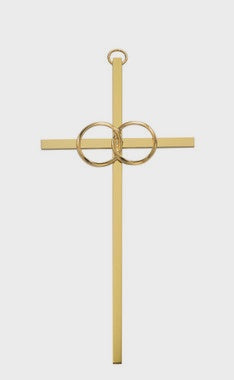 8" Wedding Cross - Gold Tone