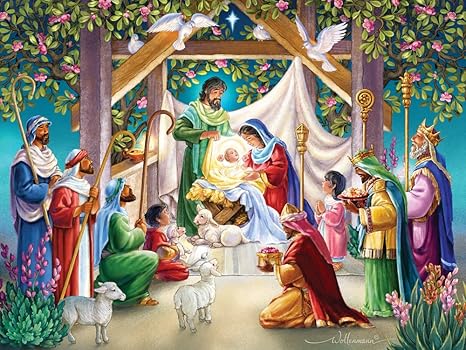 Magi at The Manger Jigsaw Puzzle - 550 Piece