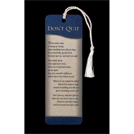 Don't Quit - Bookmark