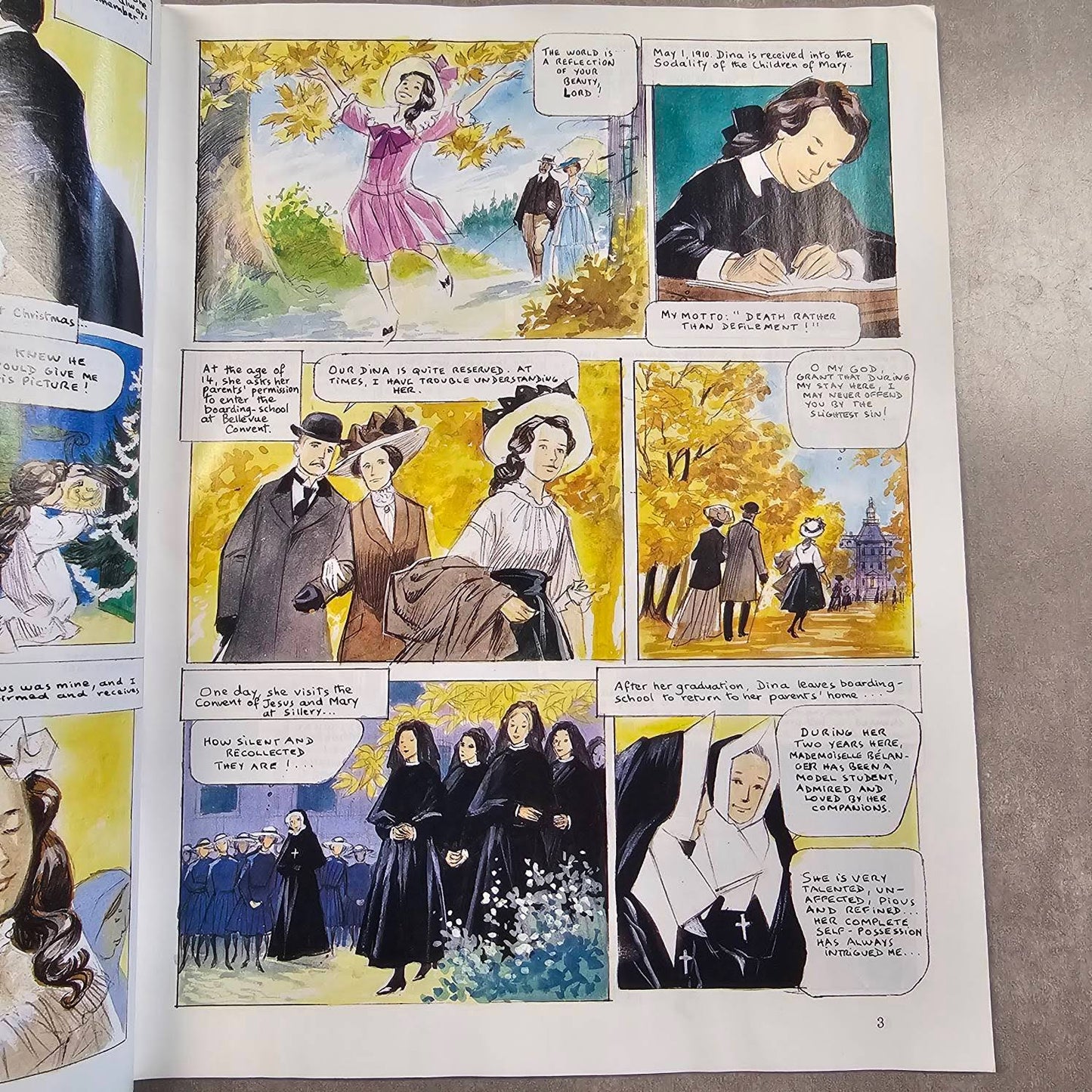 Dina Belanger: The Fidelity of Love - Comic Book and Background, by Pierre Dhombre, Illustrated by Alain d'Orange