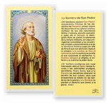 San Pedro Estampita - La Sombra de San Pedro - St. Peter holy card in Spanish