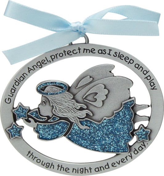 Guardian Angel Crib Medal (Blue or Pink)