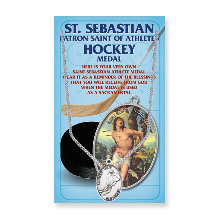 OVAL ST. SEBASTIAN MEN'S ATHLETIC MEDAL