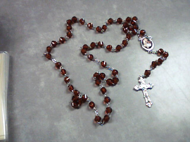 St. Anthony Rosary with colored center of St. Anthony