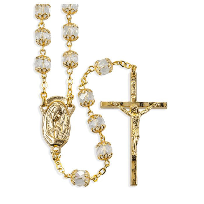Crystal Glass Bead Rosary