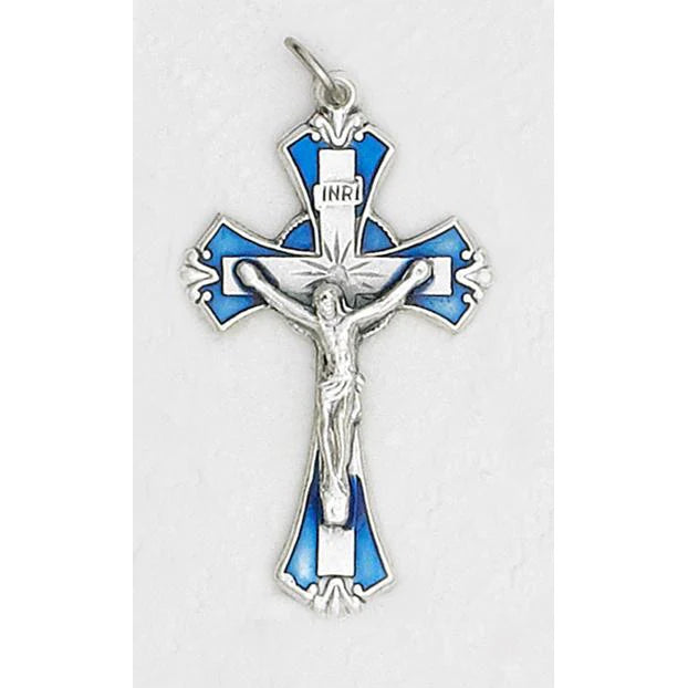 Classic Crucifix in Silver Tone (Color Options)