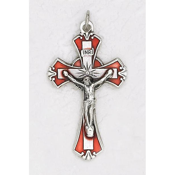Classic Crucifix in Silver Tone (Color Options)