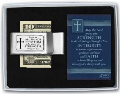 Money Clip - " I Can Do All Things Through Him Who Gives Me Strength "