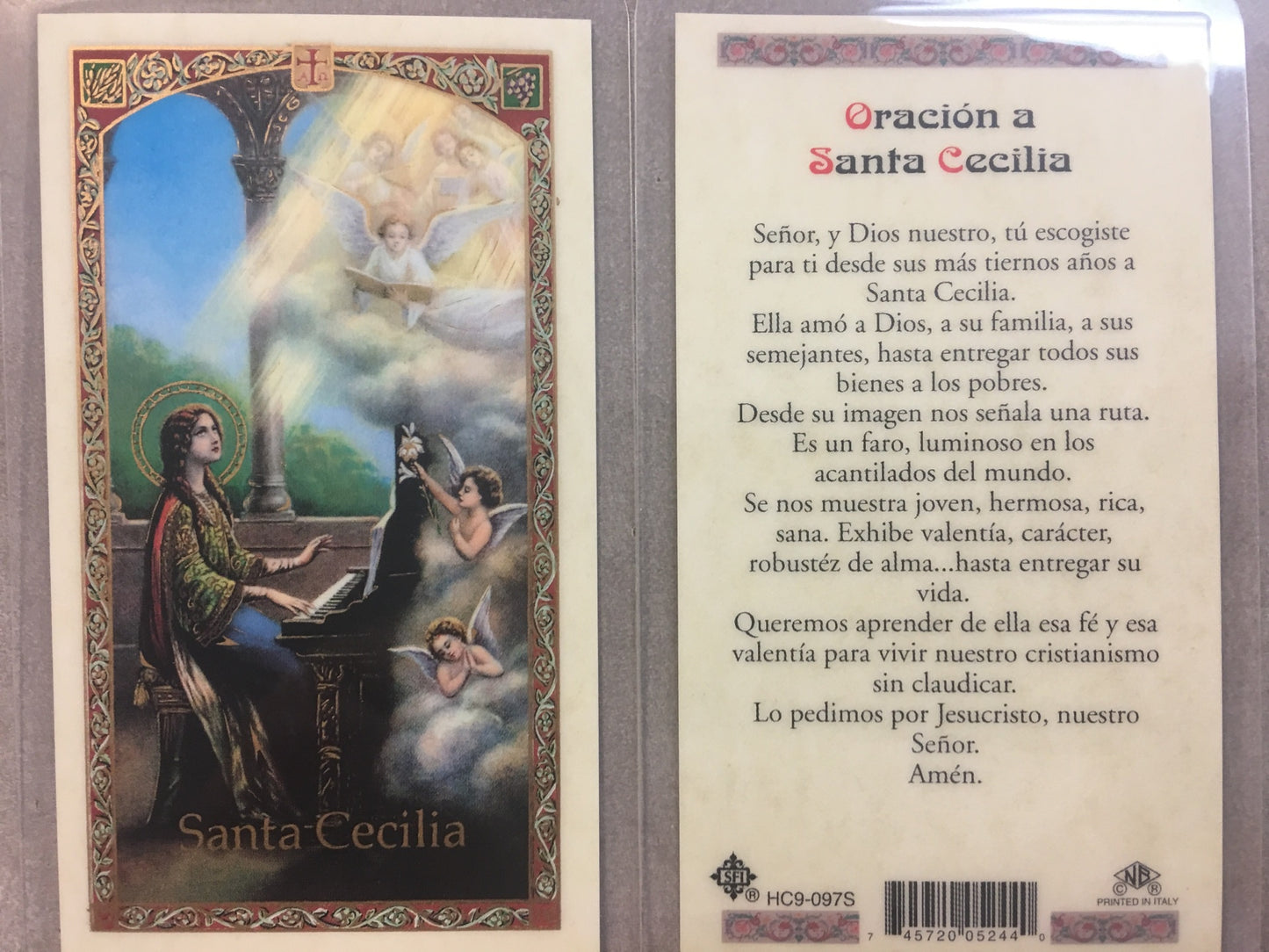 Oracion a Santa Cecilia