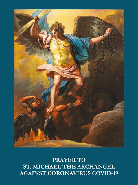 St. Michael Prayer Against Coronavirus - Prayer Card