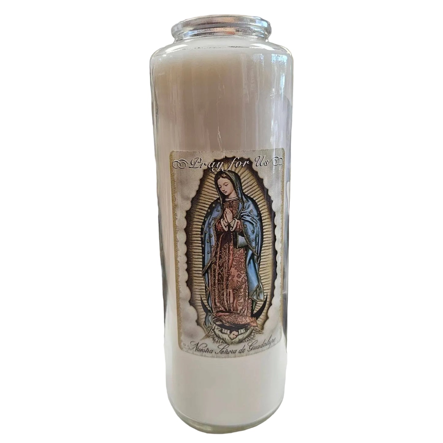 Holy Icons White Prayer Intention Candle