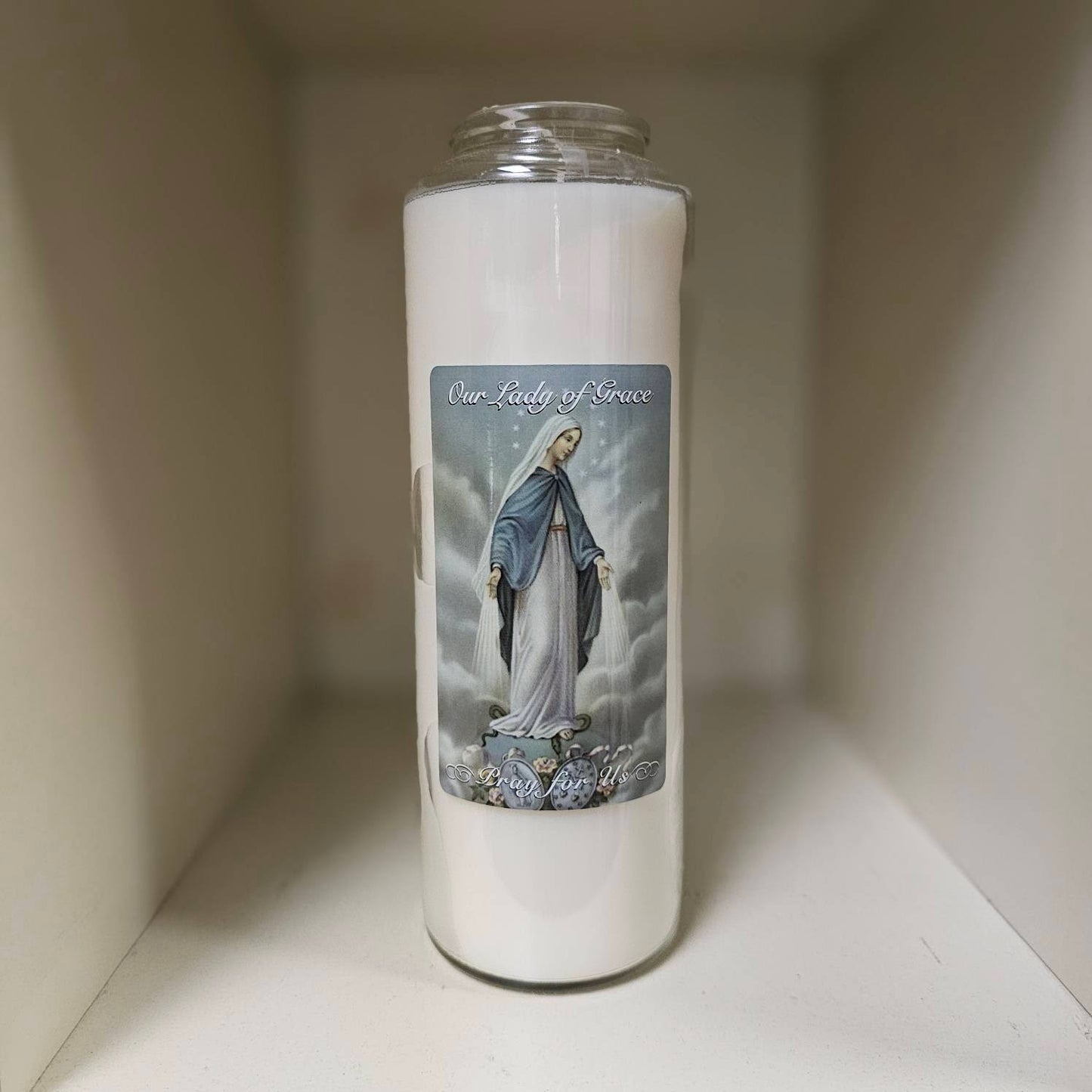 Holy Icons White Prayer Intention Candle