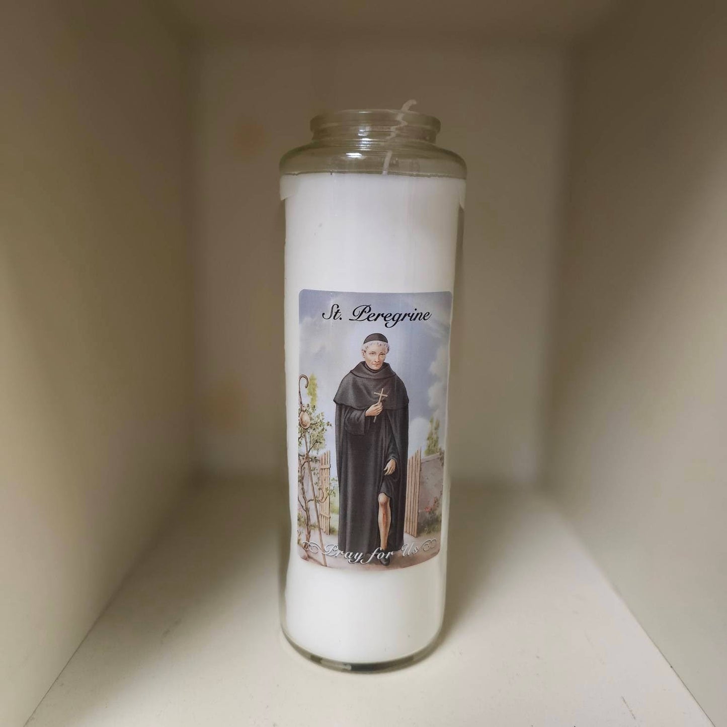 Holy Icons White Prayer Intention Candle