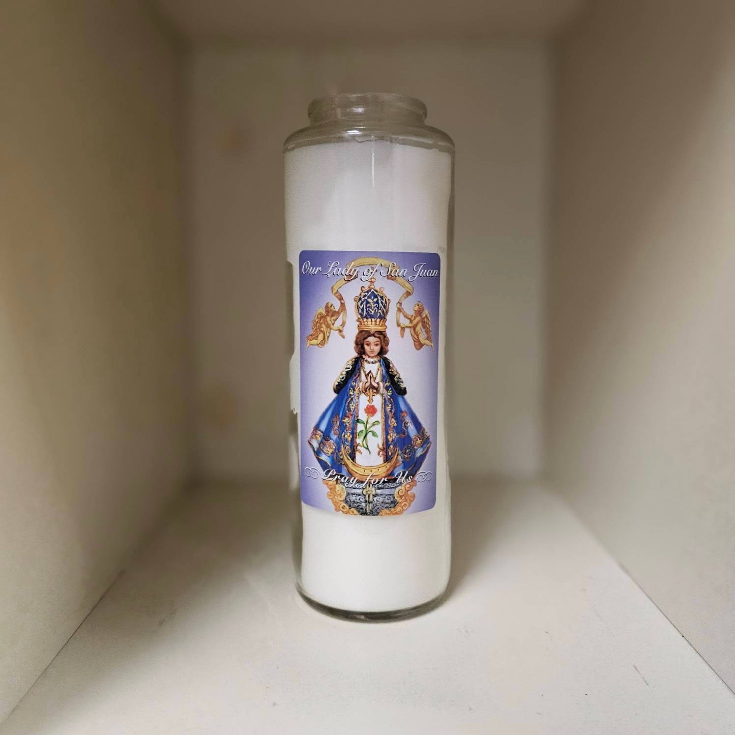 Holy Icons White Prayer Intention Candle