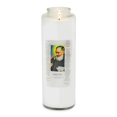 Holy Icons White Prayer Intention Candle